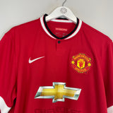 2014/15 MANCHESTER UNITED V.PERSIE #20 HOME SHIRT (L) NIKE