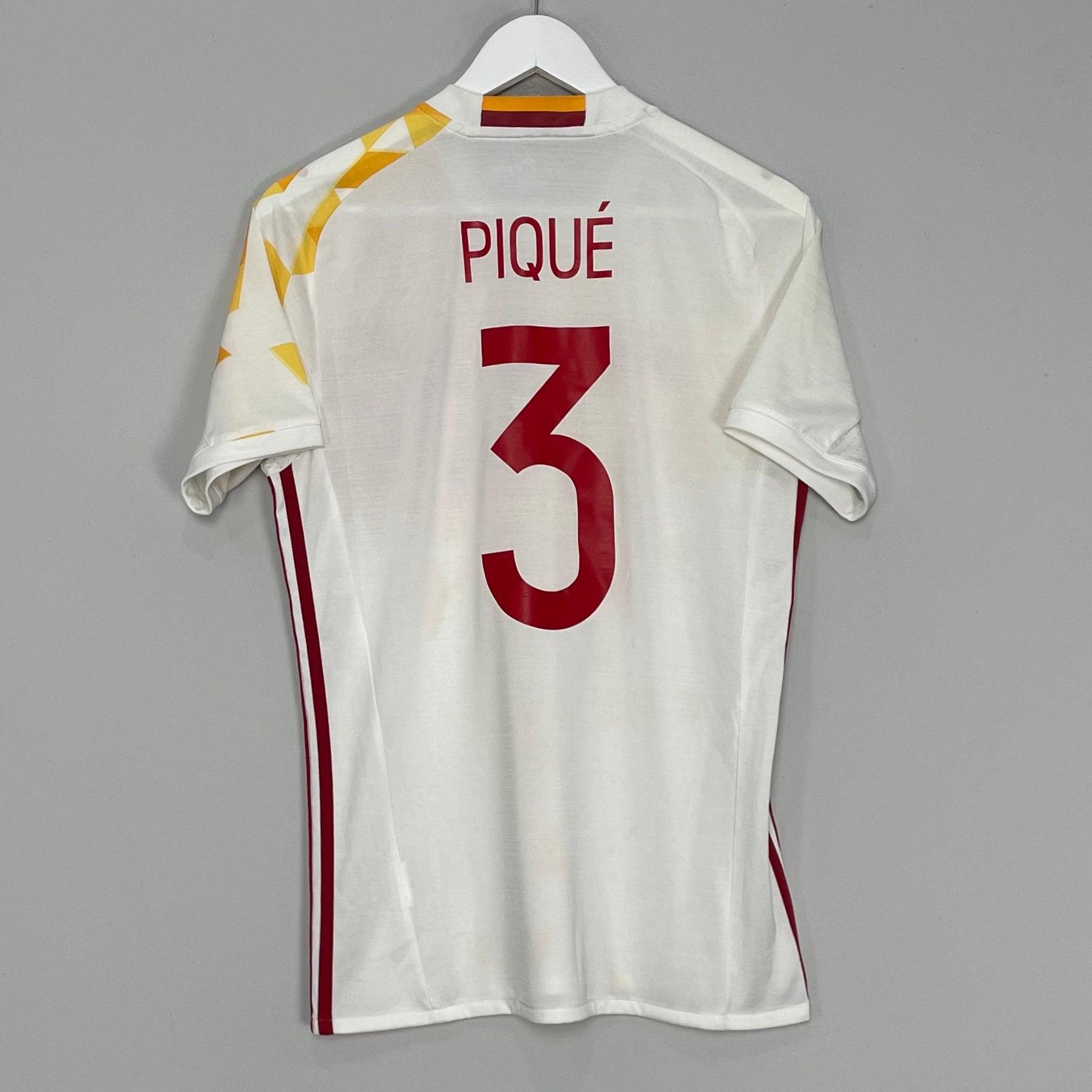 Shop 2016/17 SPAIN PIQUE #3 AWAY SHIRT (S) ADIDAS, classic football shirts, vintage football shirts & retro soccer jerseys at Cult Kits