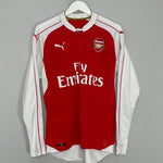 Shop 2015/16 ARSENAL L/S HOME SHIRT (M) PUMA, classic football shirts, vintage football shirts & retro soccer jerseys at Cult Kits