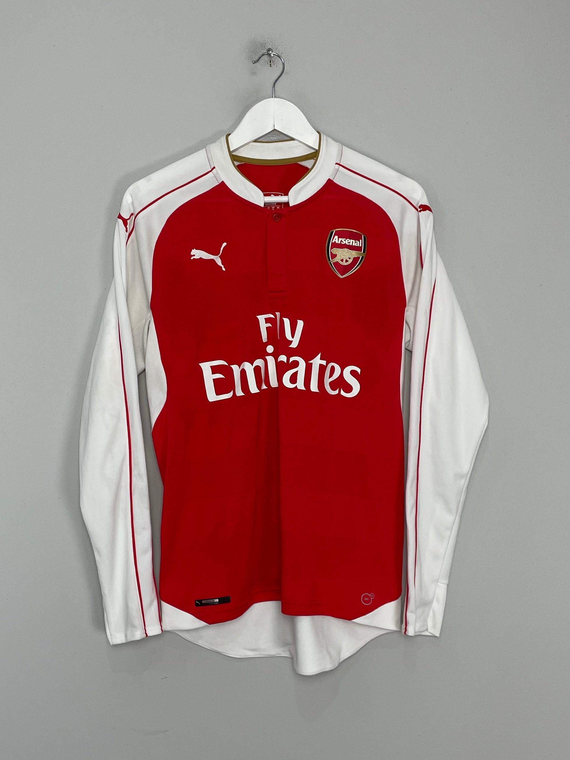 Shop 2015/16 ARSENAL L/S HOME SHIRT (M) PUMA, classic football shirts, vintage football shirts & retro soccer jerseys at Cult Kits