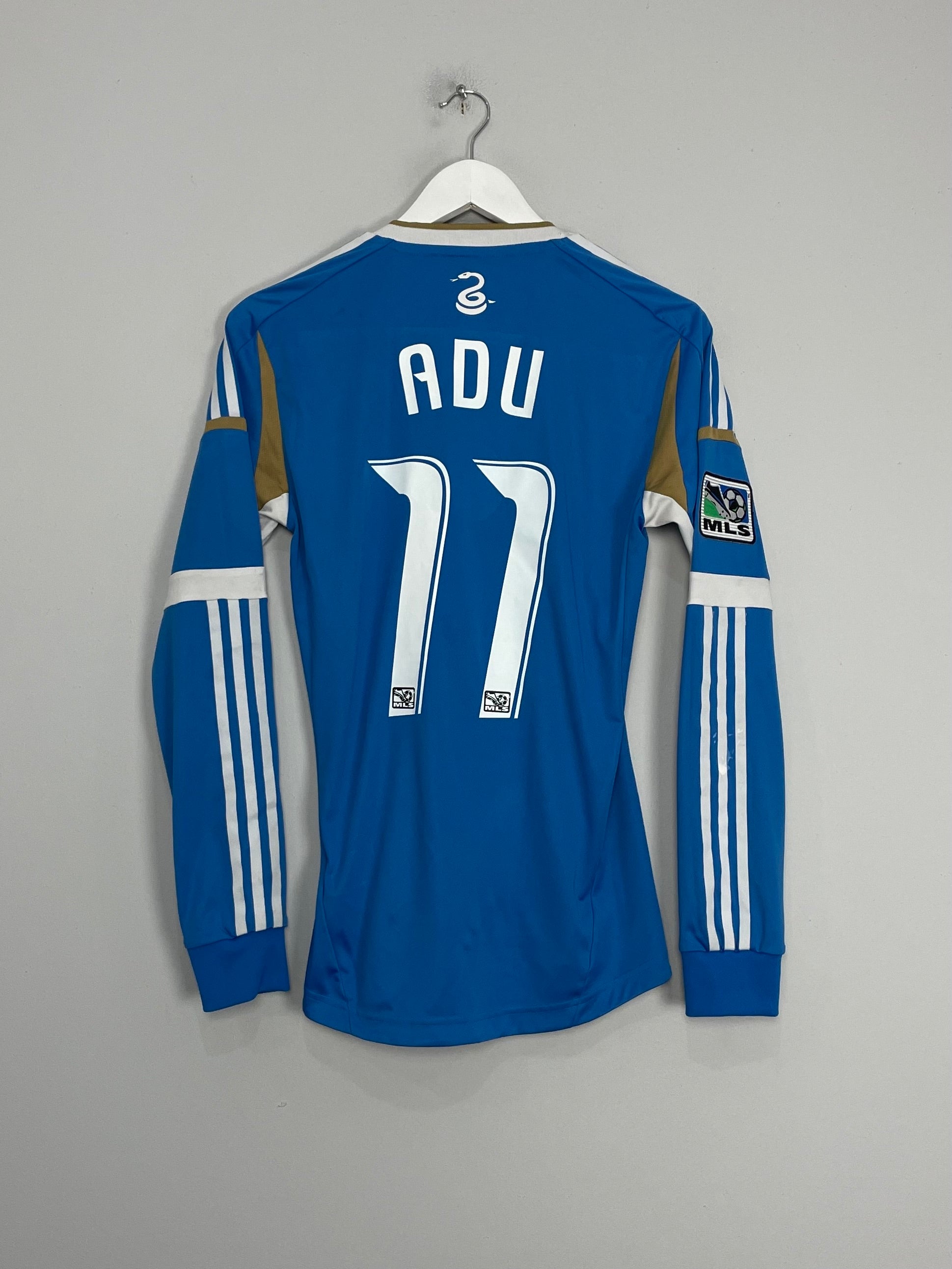 2012/14 PHILADELPHIA UNION ADU #11 *PLAYER ISSUE* L/S AWAY SHIRT (S) ADIDAS