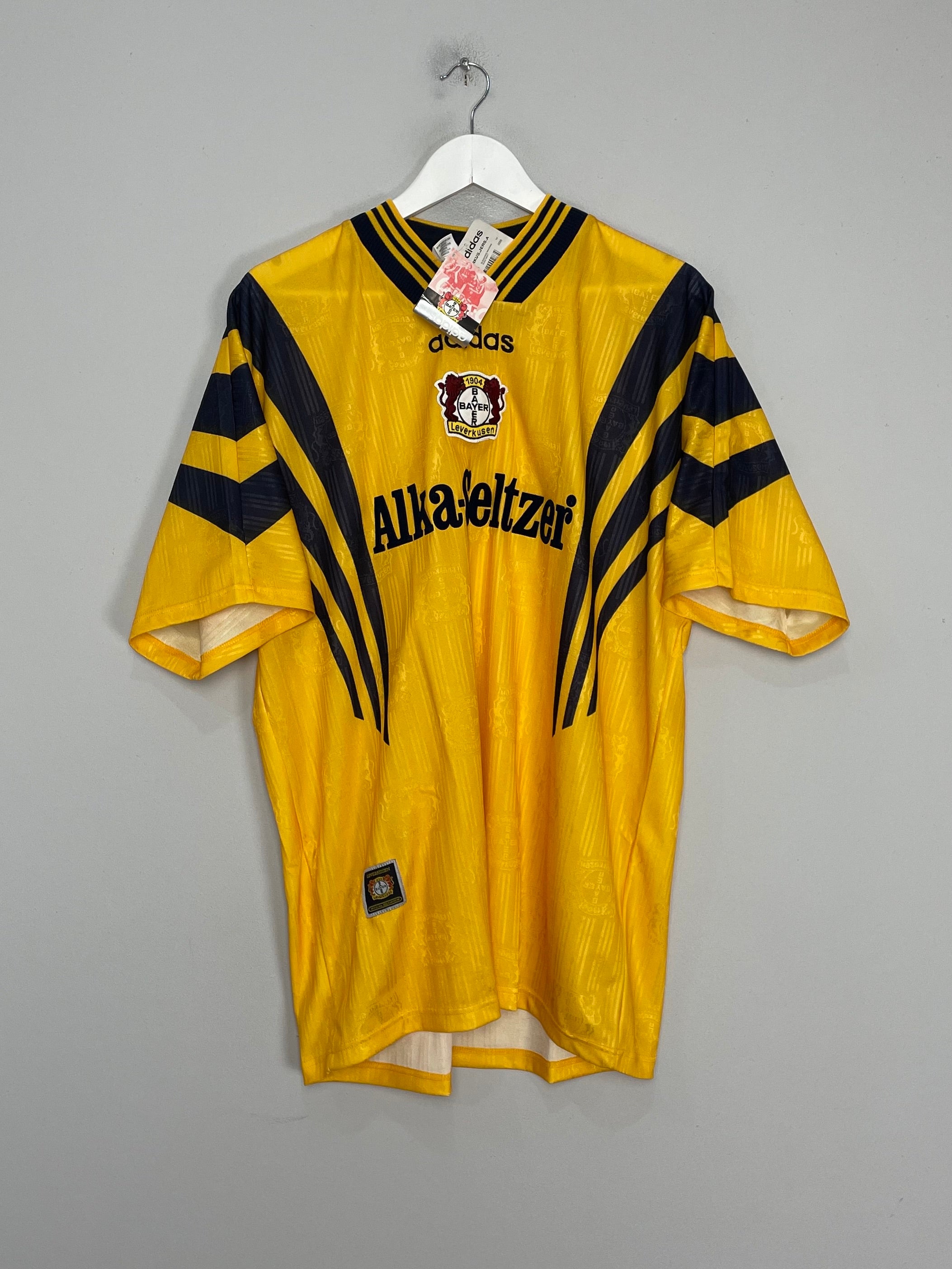 Shop 1996/97 BAYER LEVERKUSEN *BNWT* AWAY SHIRT (XL) ADIDAS, classic football shirts, vintage football shirts & retro soccer jerseys at Cult Kits