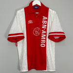 Shop 1993/94 AJAX HOME SHIRT (L) UMBRO, classic football shirts, vintage football shirts & retro soccer jerseys at Cult Kits