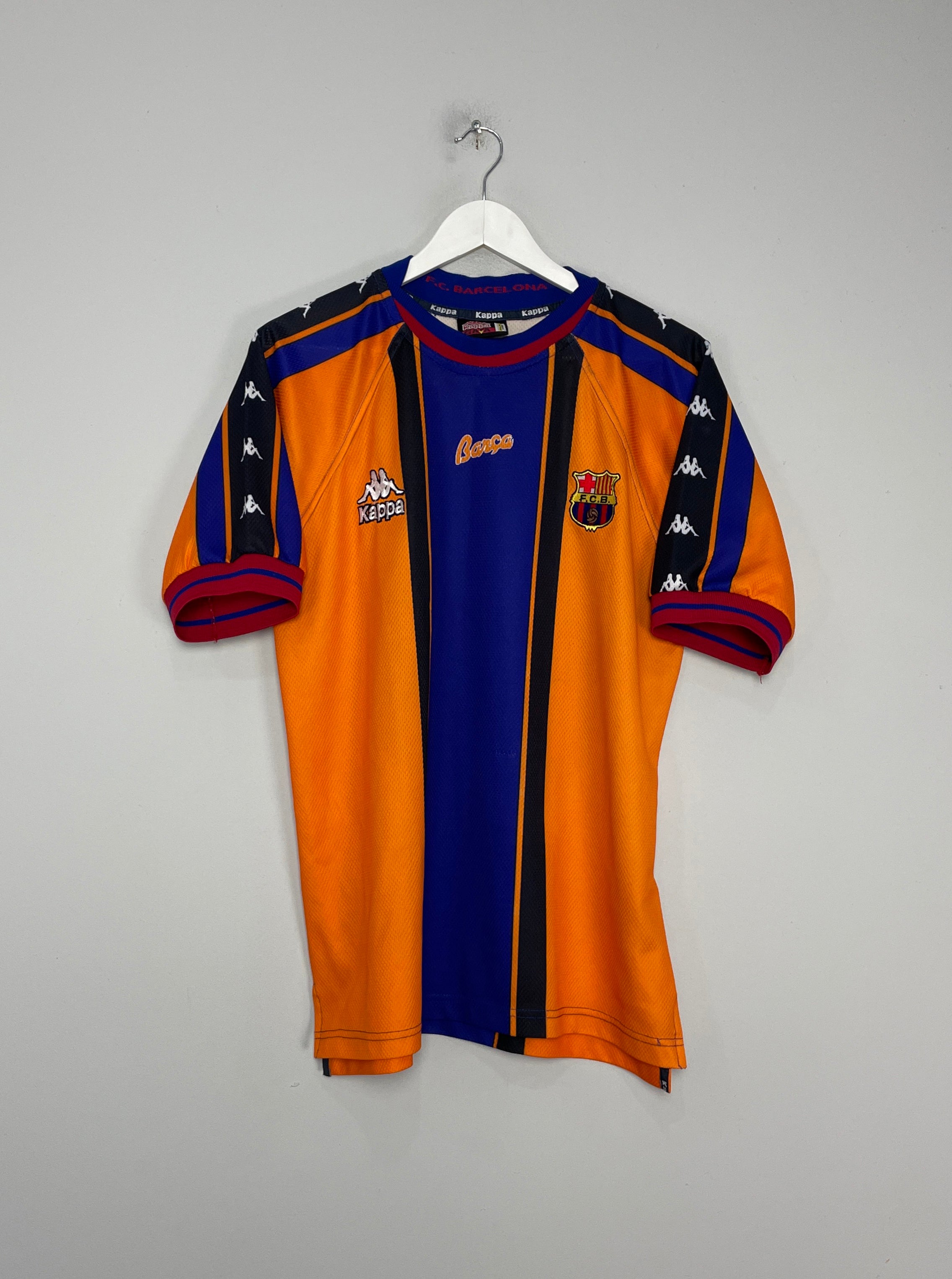 Shop 1997/98 BARCELONA RIVALDO #11 AWAY SHIRT (L) KAPPA, classic football shirts, vintage football shirts & retro soccer jerseys at Cult Kits