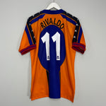 Shop 1997/98 BARCELONA RIVALDO #11 AWAY SHIRT (L) KAPPA, classic football shirts, vintage football shirts & retro soccer jerseys at Cult Kits
