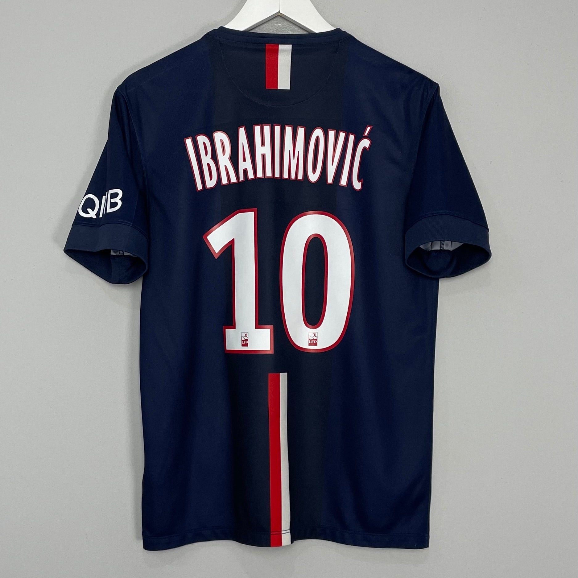 Shop 2014/15 PSG IBRAHIMOVIC #10 HOME SHIRT (M) NIKE, classic football shirts, vintage football shirts & retro soccer jerseys at Cult Kits