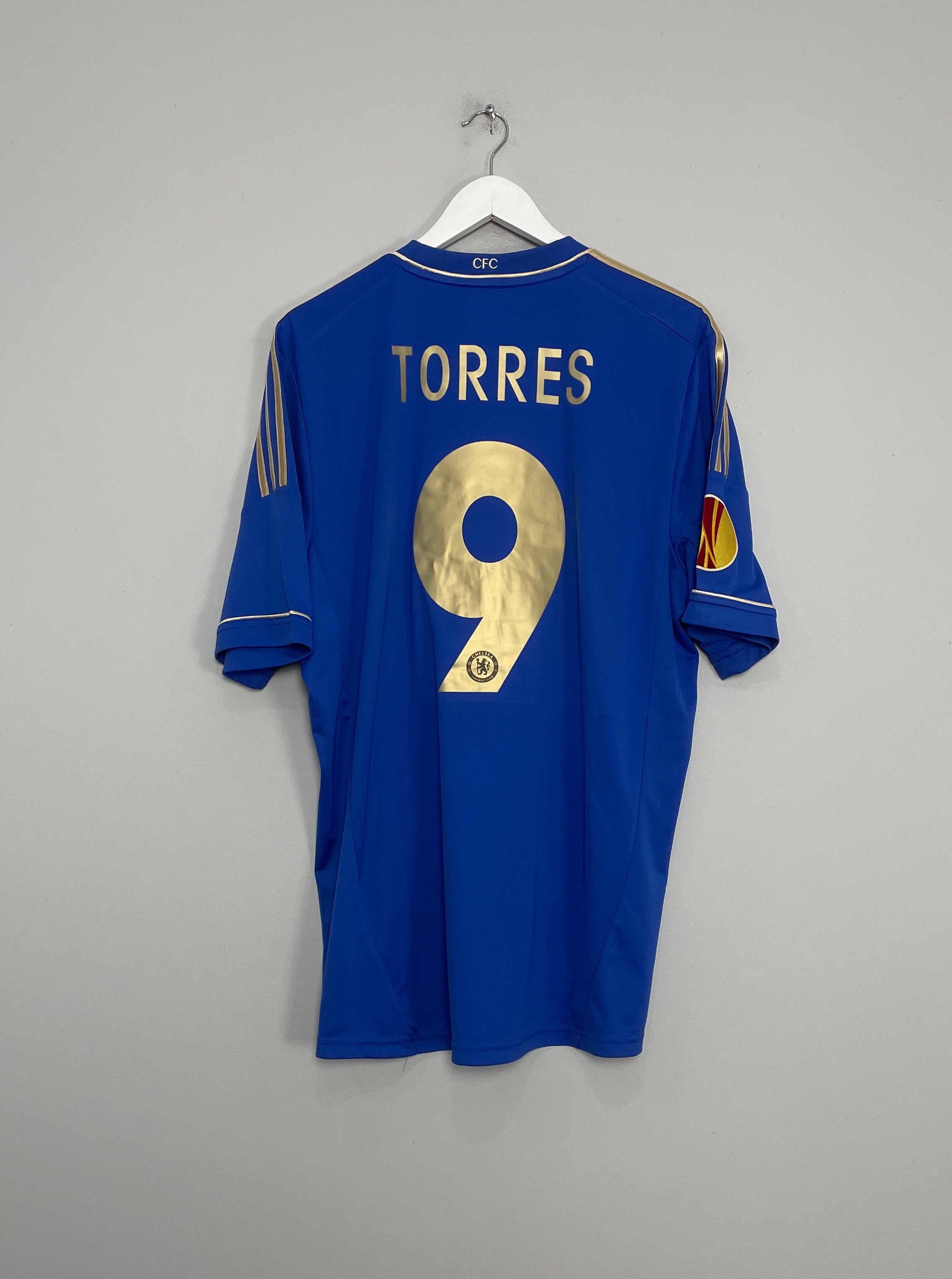 Shop 2012/13 CHELSEA TORRES #9 *EUROPA LEAGUE FINAL* HOME SHIRT (XL) ADIDAS, classic football shirts, vintage football shirts & retro soccer jerseys at Cult Kits