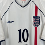 2001/02 ENGLAND OWEN #10 *5-1 vs GERMANY* HOME SHIRT (L) UMBRO