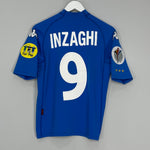 Shop 2000/02 ITALY INZAGHI #9 HOME SHIRT (M) KAPPA, classic football shirts, vintage football shirts & retro soccer jerseys at Cult Kits