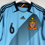 Shop 2012/13 SPAIN A.INIESTA #6 AWAY SHIRT (L) ADIDAS, classic football shirts, vintage football shirts & retro soccer jerseys at Cult Kits