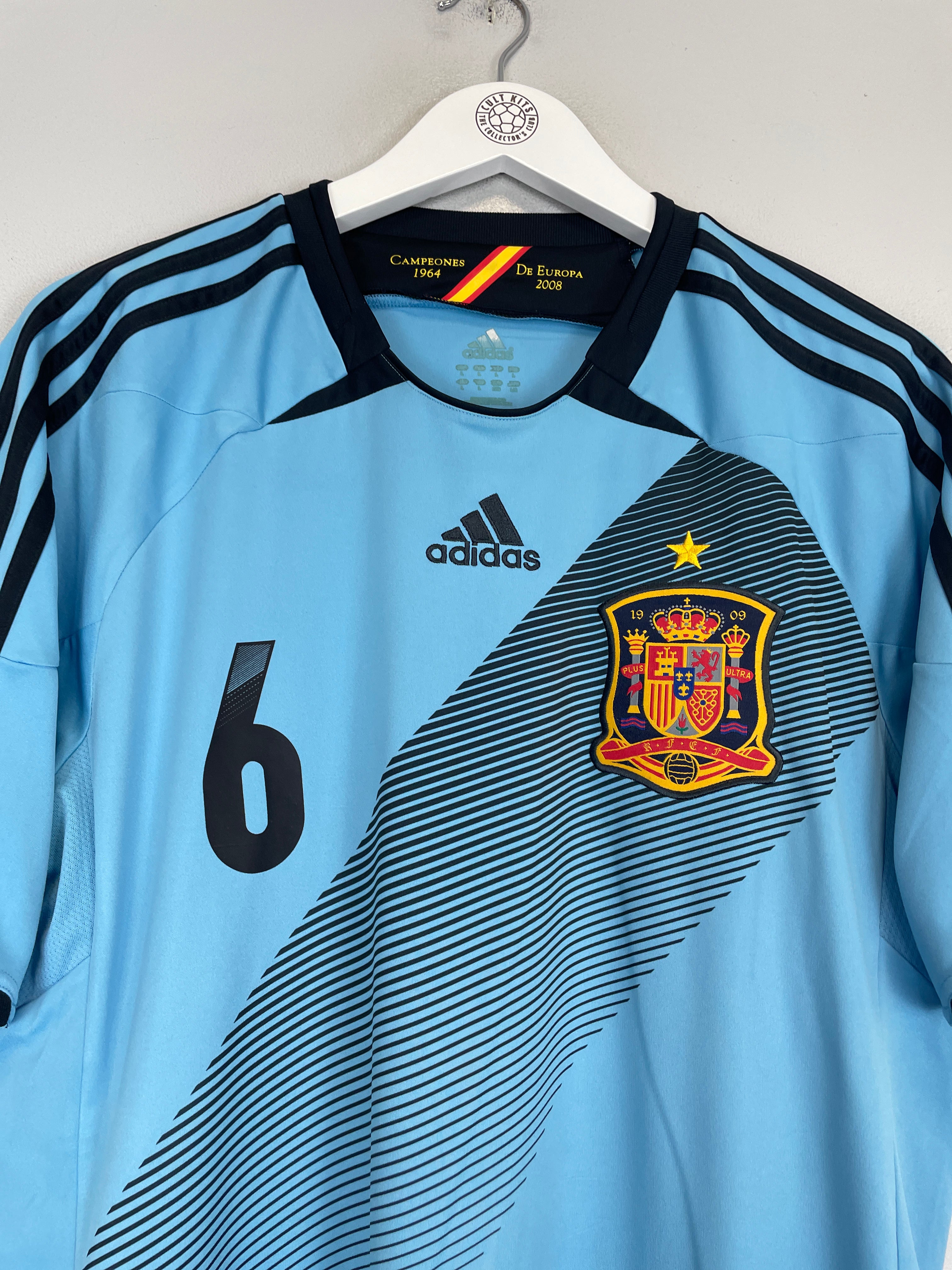 Shop 2012/13 SPAIN A.INIESTA #6 AWAY SHIRT (L) ADIDAS, classic football shirts, vintage football shirts & retro soccer jerseys at Cult Kits