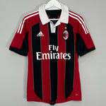 Shop 2012/13 AC MILAN BALOTELLI #45 HOME SHIRT (S) ADIDAS, classic football shirts, vintage football shirts & retro soccer jerseys at Cult Kits