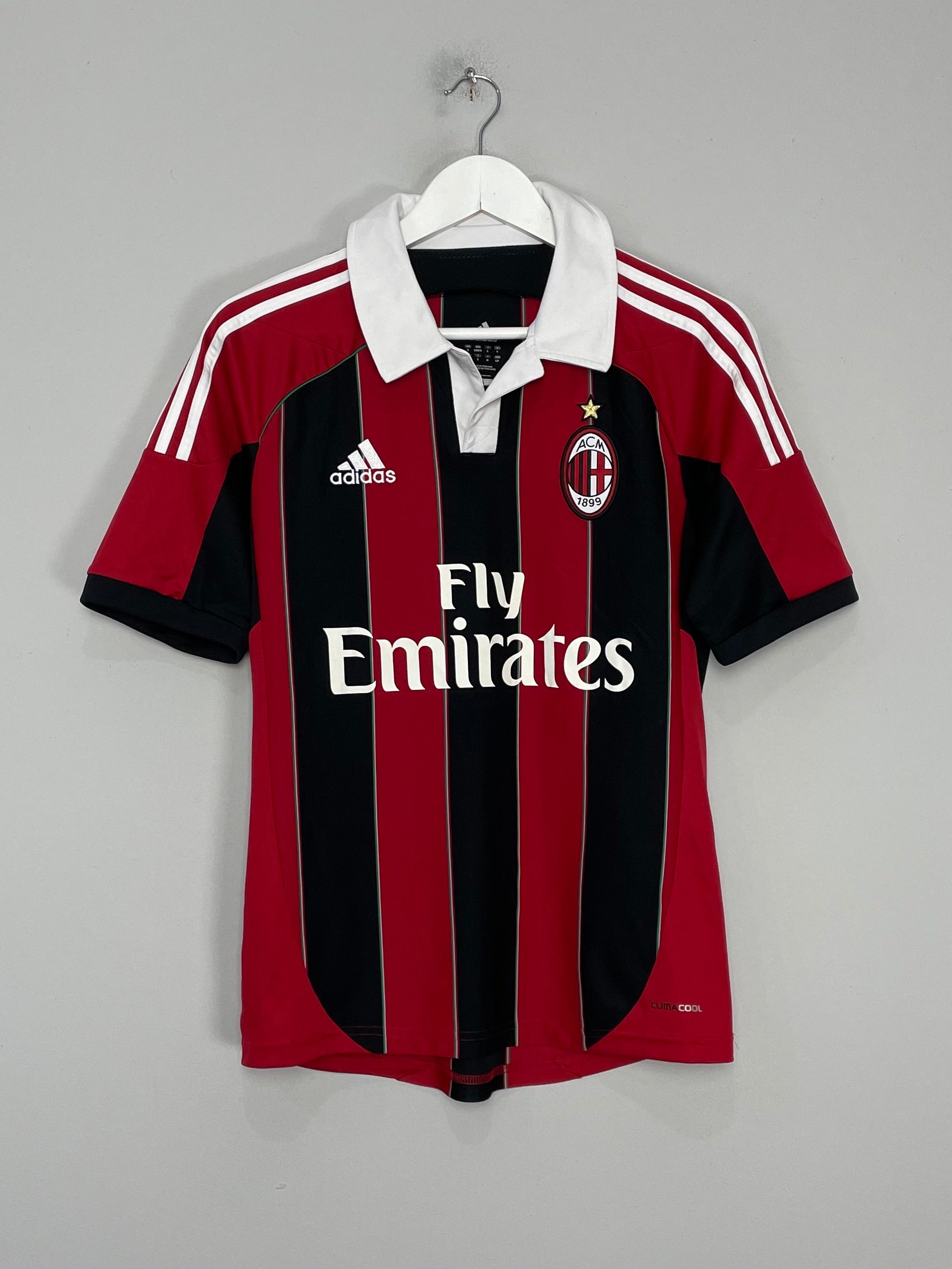 Shop 2012/13 AC MILAN BALOTELLI #45 HOME SHIRT (S) ADIDAS, classic football shirts, vintage football shirts & retro soccer jerseys at Cult Kits