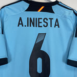 Shop 2012/13 SPAIN A.INIESTA #6 AWAY SHIRT (L) ADIDAS, classic football shirts, vintage football shirts & retro soccer jerseys at Cult Kits
