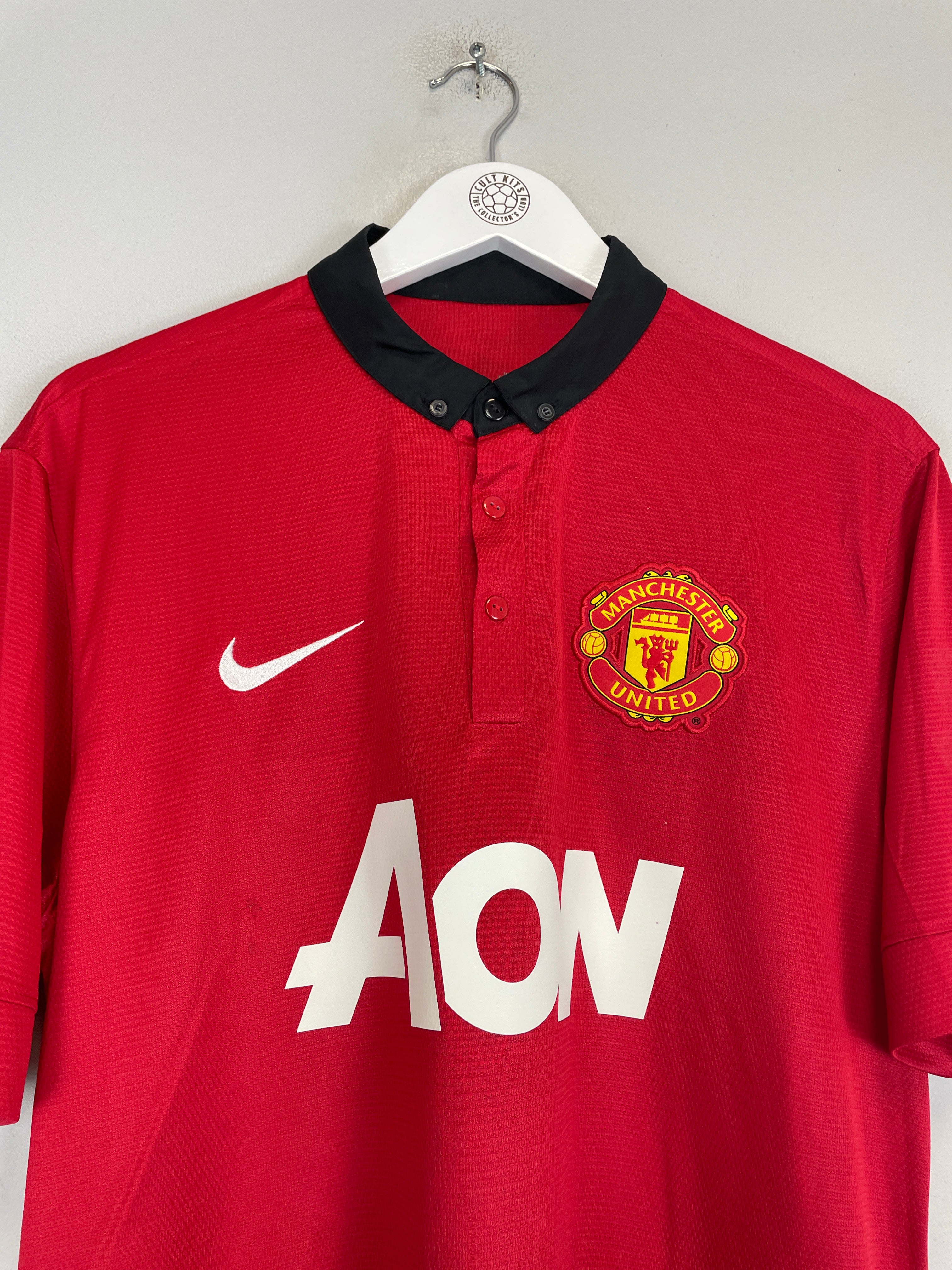 Shop 2013/14 MANCHESTER UNITED V.PERSIE #20 HOME SHIRT (L) NIKE, classic football shirts, vintage football shirts & retro soccer jerseys at Cult Kits