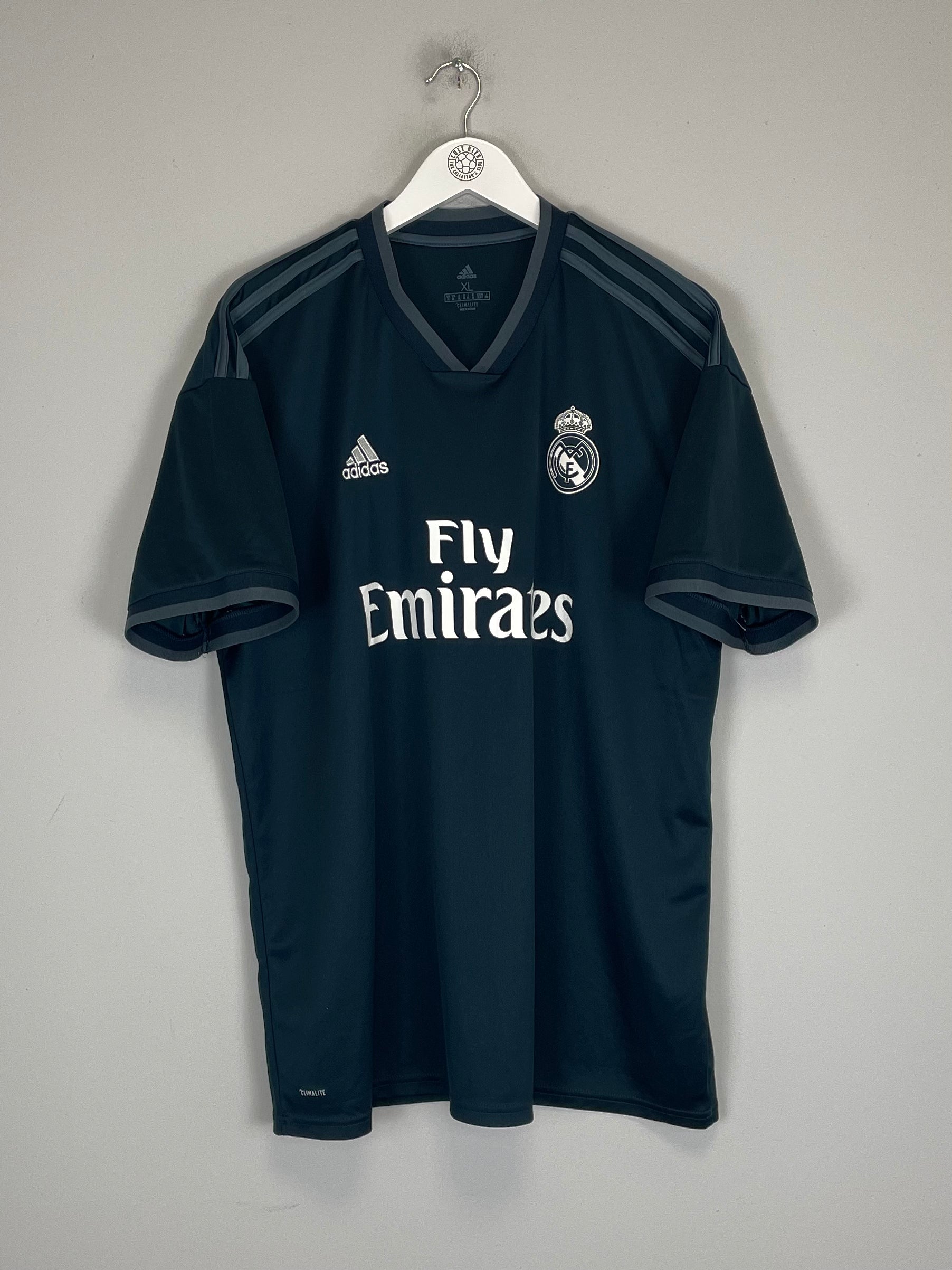 Shop 2018/19 REAL MADRID AWAY SHIRT (XL) ADIDAS, classic football shirts, vintage football shirts & retro soccer jerseys at Cult Kits