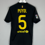 Shop 2011/12 BARCELONA PUYOL #5 AWAY SHIRT (S) NIKE, classic football shirts, vintage football shirts & retro soccer jerseys at Cult Kits