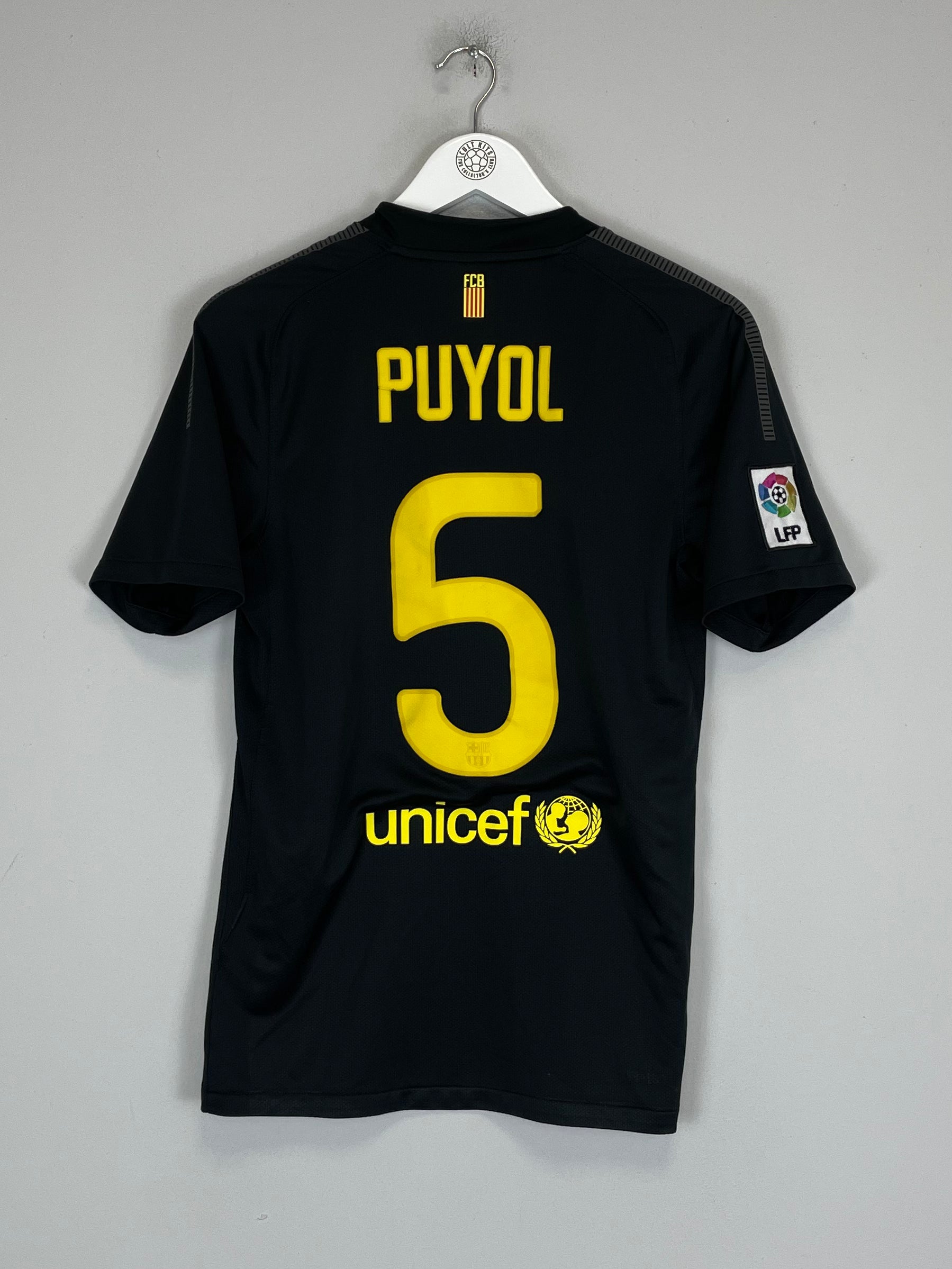 Shop 2011/12 BARCELONA PUYOL #5 AWAY SHIRT (S) NIKE, classic football shirts, vintage football shirts & retro soccer jerseys at Cult Kits