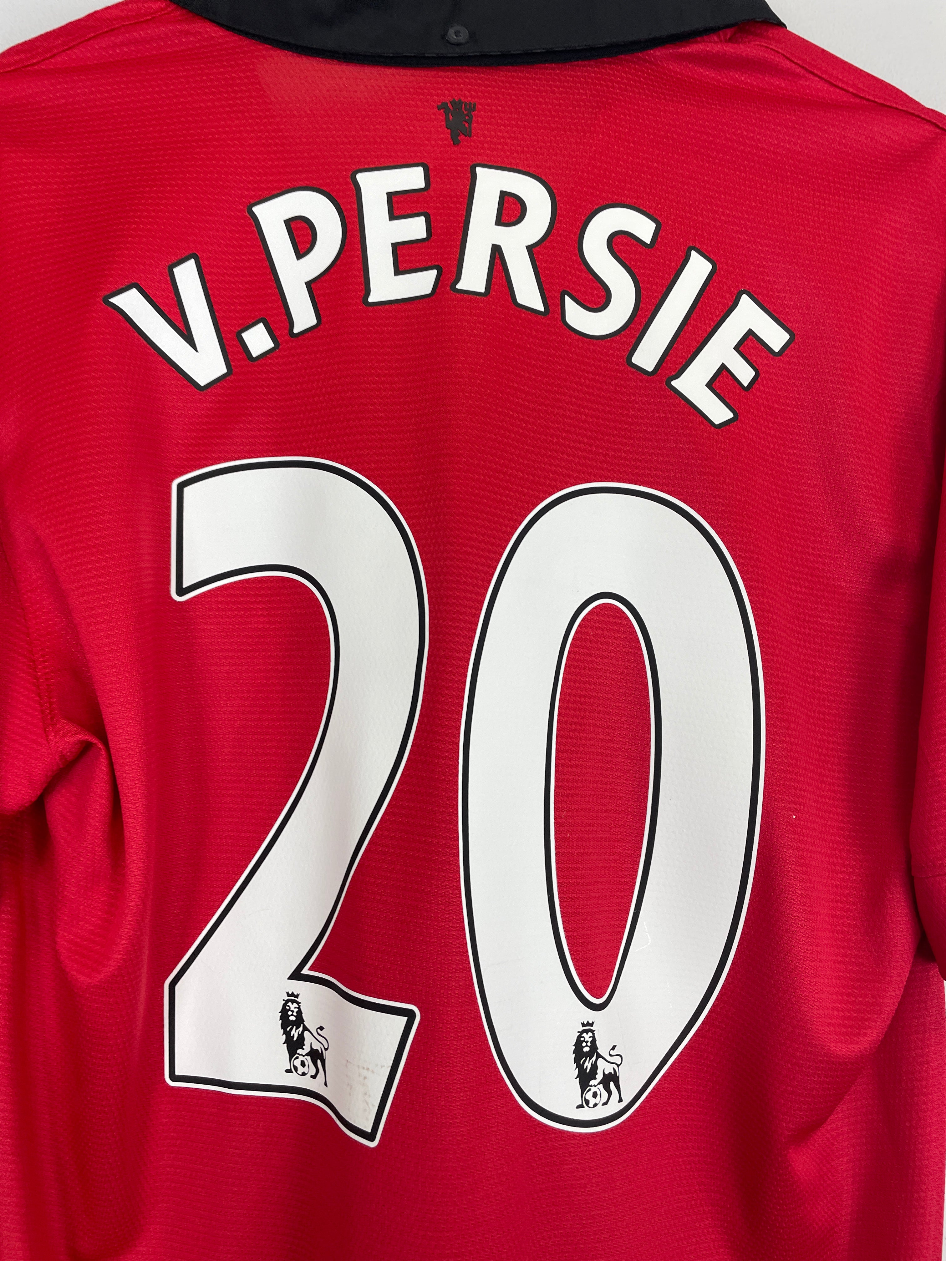 Shop 2013/14 MANCHESTER UNITED V.PERSIE #20 HOME SHIRT (L) NIKE, classic football shirts, vintage football shirts & retro soccer jerseys at Cult Kits