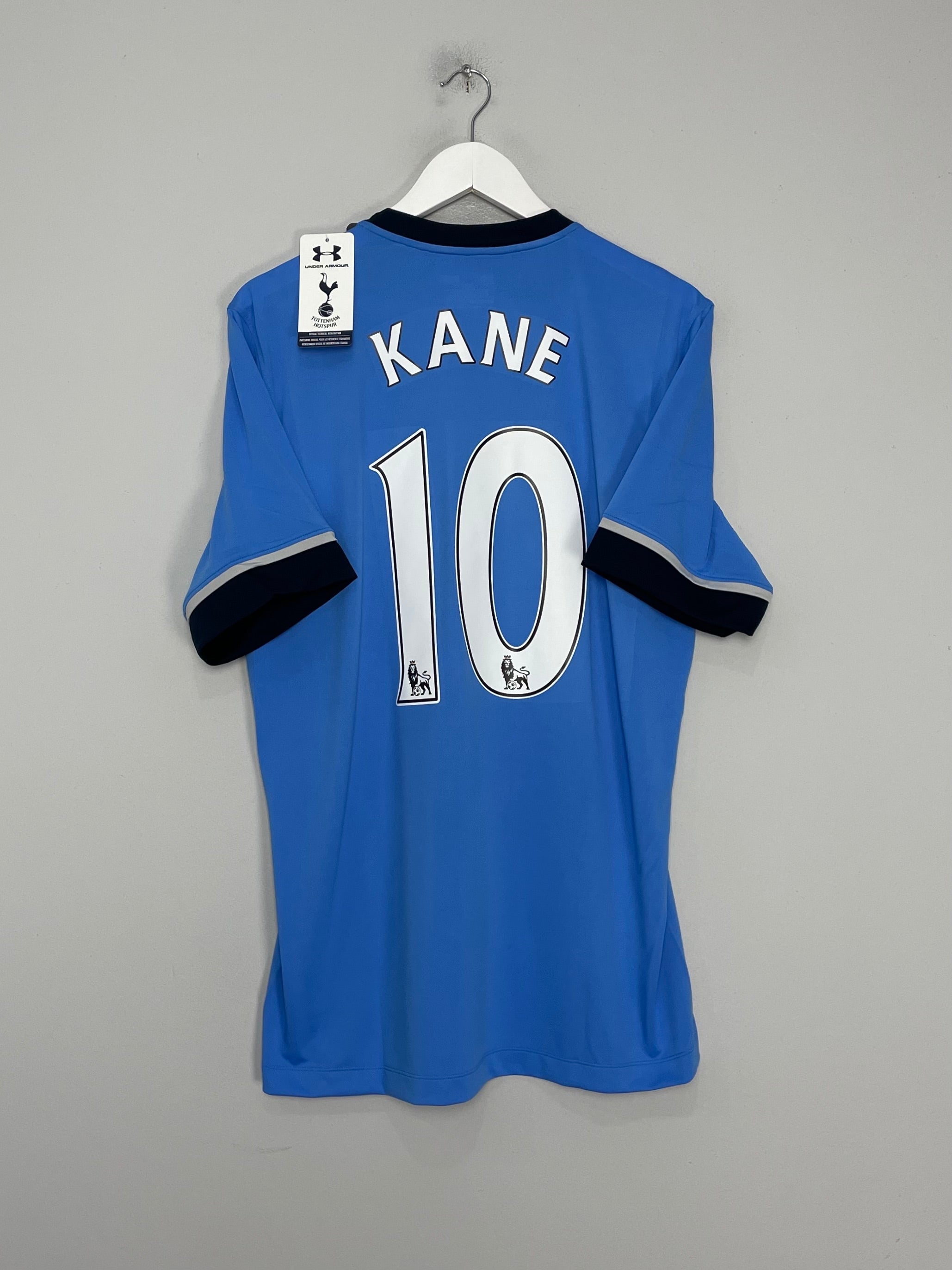 Shop 2015/16 TOTTENHAM KANE #10 *BNWT* AWAY SHIRT (L) UNDER ARMOUR, classic football shirts, vintage football shirts & retro soccer jerseys at Cult Kits