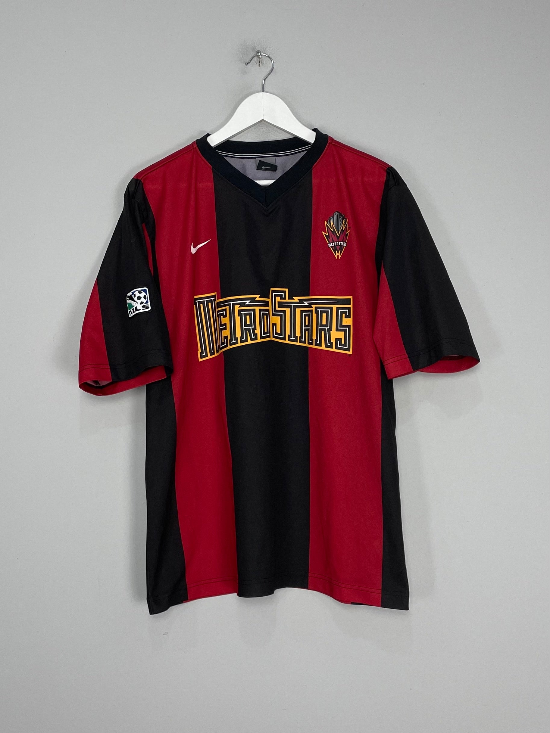 Shop 2000/01 NEW YORK METRO STARS HOME SHIRT (L) NIKE, classic football shirts, vintage football shirts & retro soccer jerseys at Cult Kits