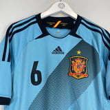 Shop 2012/13 SPAIN A.INIESTA #6 AWAY SHIRT (M) ADIDAS, classic football shirts, vintage football shirts & retro soccer jerseys at Cult Kits