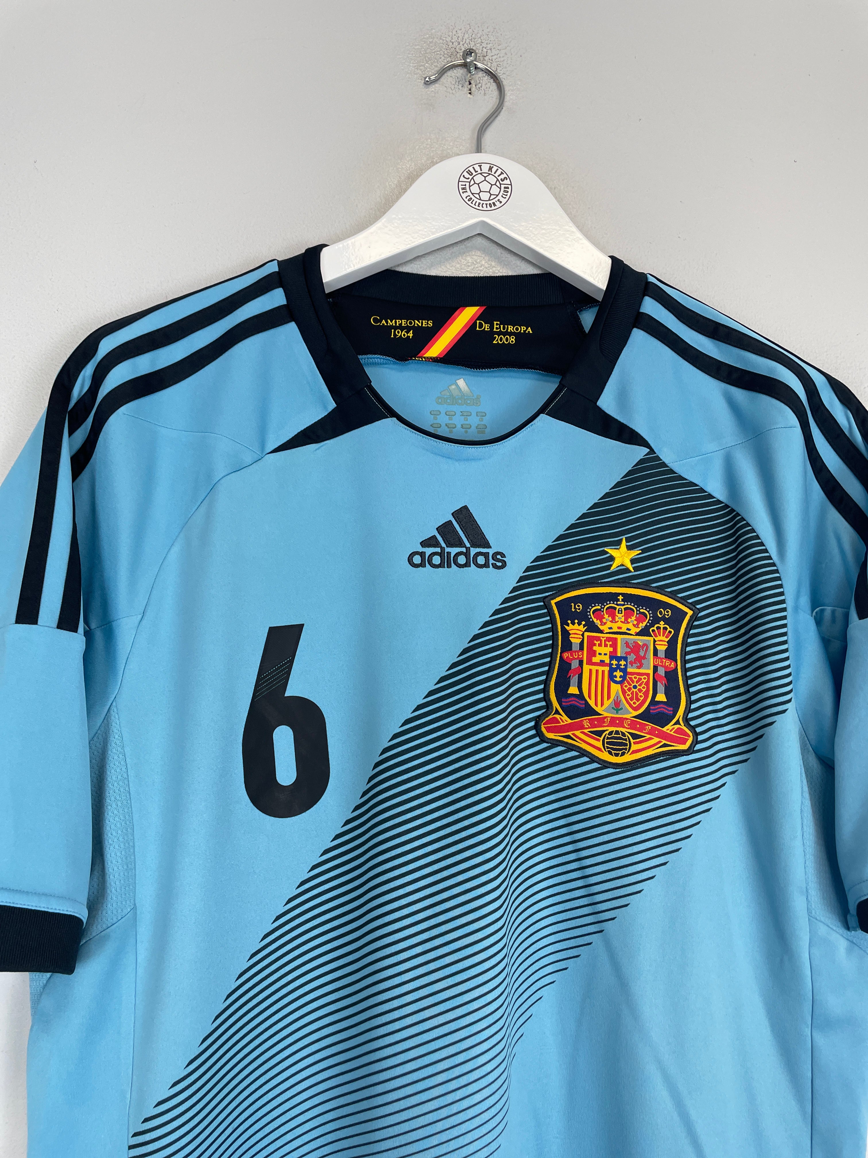 Shop 2012/13 SPAIN A.INIESTA #6 AWAY SHIRT (M) ADIDAS, classic football shirts, vintage football shirts & retro soccer jerseys at Cult Kits