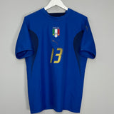 Shop 2006 ITALY NESTA #13 HOME SHIRT (M) PUMA, classic football shirts, vintage football shirts & retro soccer jerseys at Cult Kits