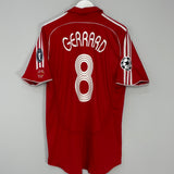 Shop 2006/08 LIVERPOOL GERRARD #8 *PLAYER ISSUE* C/L HOME SHIRT (L) ADIDAS, classic football shirts, vintage football shirts & retro soccer jerseys at Cult Kits
