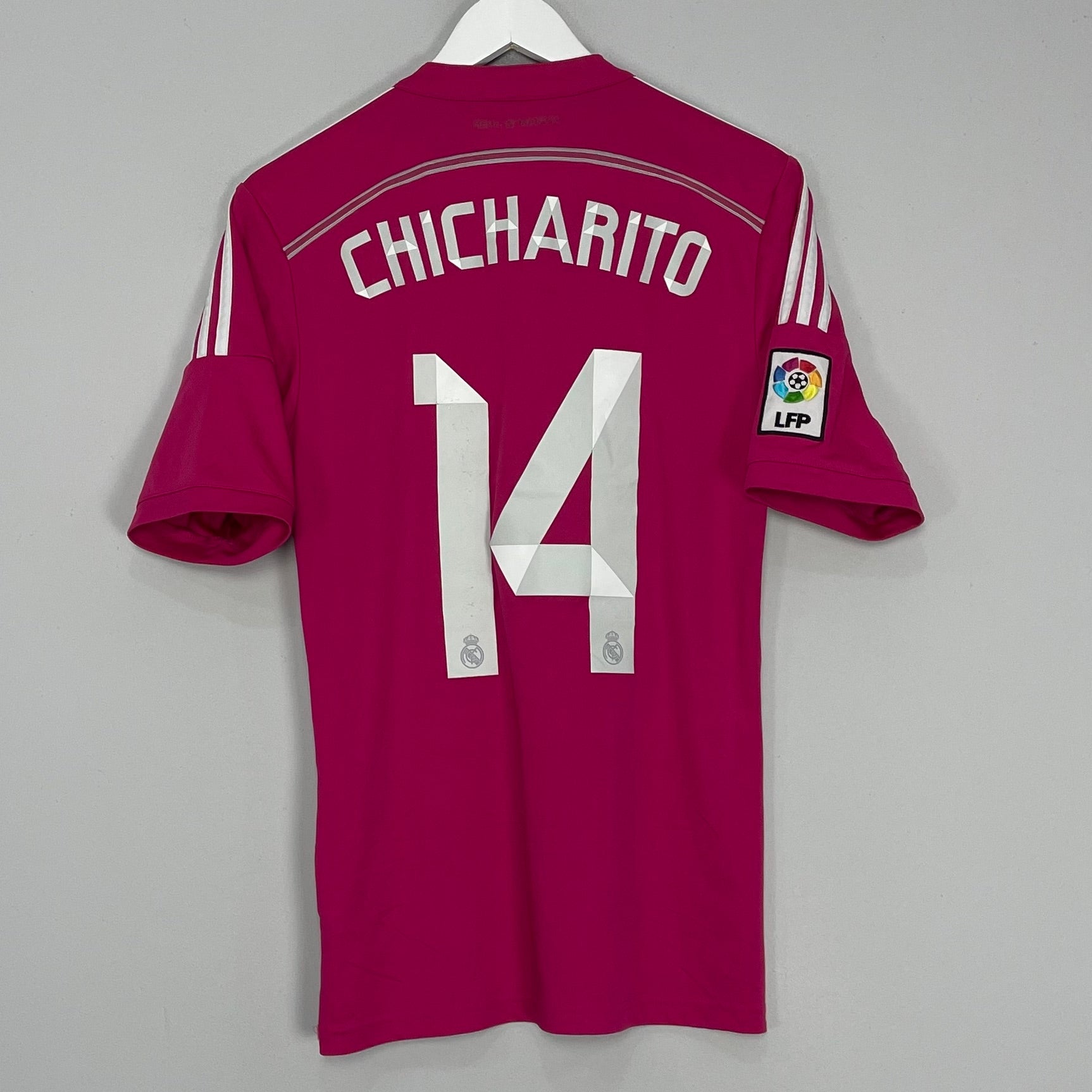 Shop 2014/15 REAL MADRID CHICHARITO #14 AWAY SHIRT (S) ADIDAS, classic football shirts, vintage football shirts & retro soccer jerseys at Cult Kits