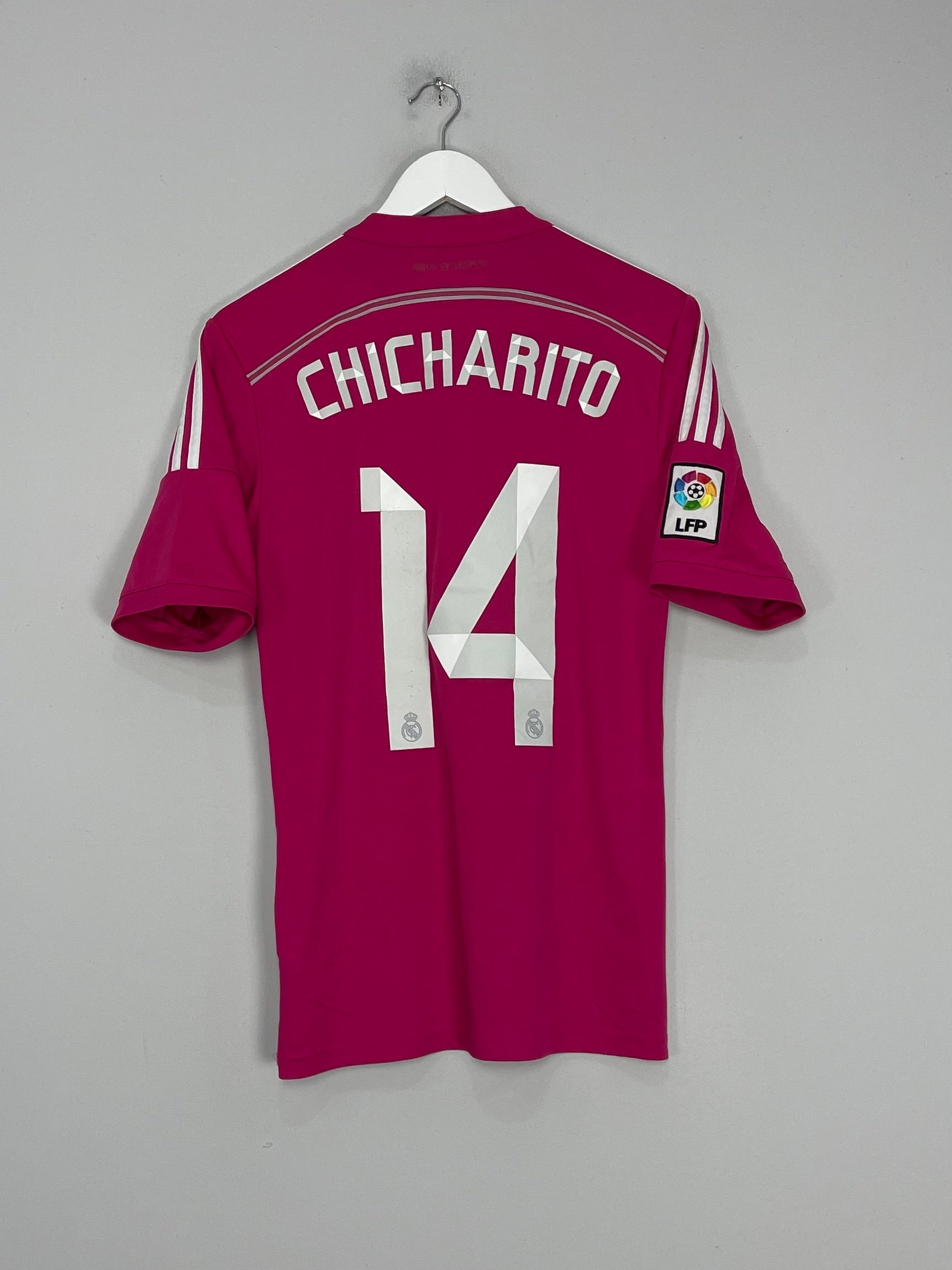 Shop 2014/15 REAL MADRID CHICHARITO #14 AWAY SHIRT (S) ADIDAS, classic football shirts, vintage football shirts & retro soccer jerseys at Cult Kits
