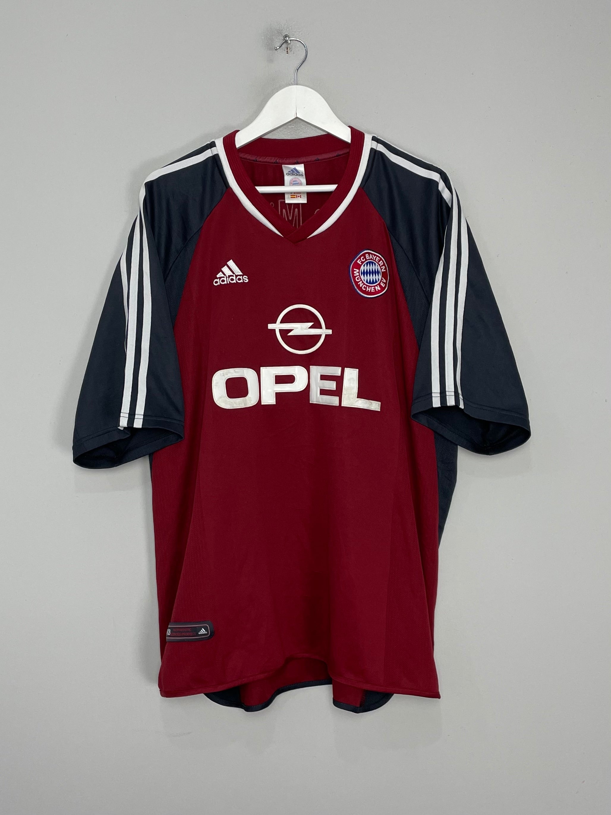 Shop 2001/02 BAYERN MUNICH HOME SHIRT (XXL) ADIDAS, classic football shirts, vintage football shirts & retro soccer jerseys at Cult Kits