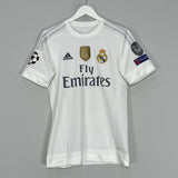 2015/16 REAL MADRID ZIDANE #5 C/L HOME SHIRT (S) ADIDAS