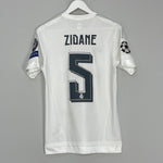 2015/16 REAL MADRID ZIDANE #5 C/L HOME SHIRT (S) ADIDAS