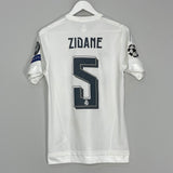 2015/16 REAL MADRID ZIDANE #5 C/L HOME SHIRT (S) ADIDAS