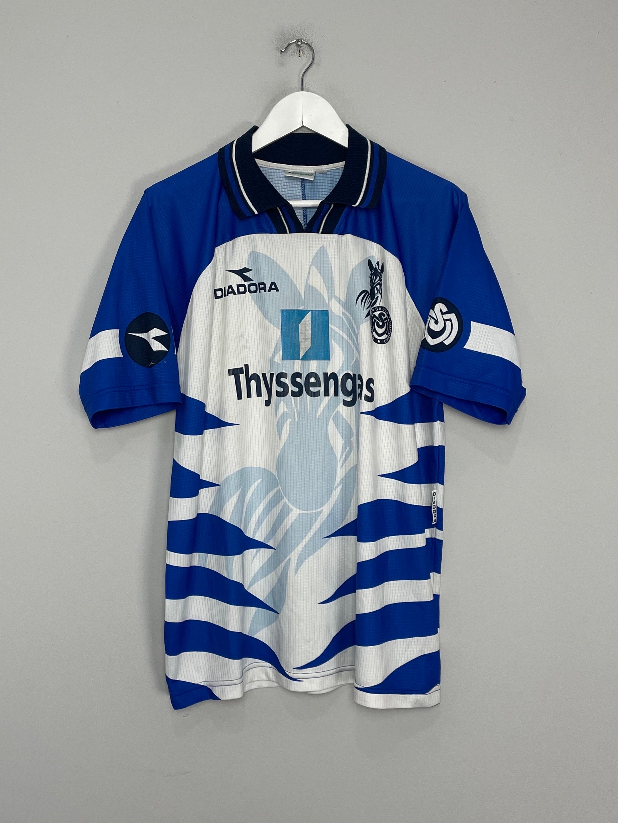 Shop 1998/99 DUISBERG #9 HOME SHIRT (L) DIADORA, classic football shirts, vintage football shirts & retro soccer jerseys at Cult Kits