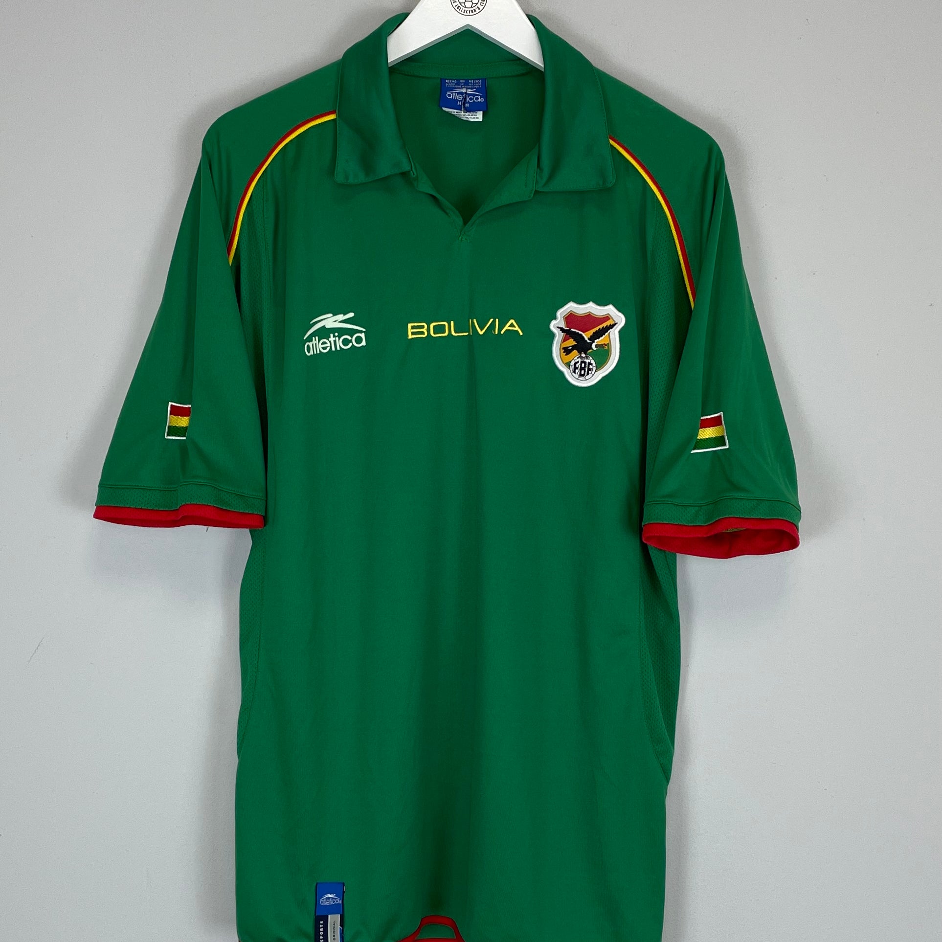 Shop 2004/06 BOLIVIA HOME SHIRT (M) ATLETICA, classic football shirts, vintage football shirts & retro soccer jerseys at Cult Kits
