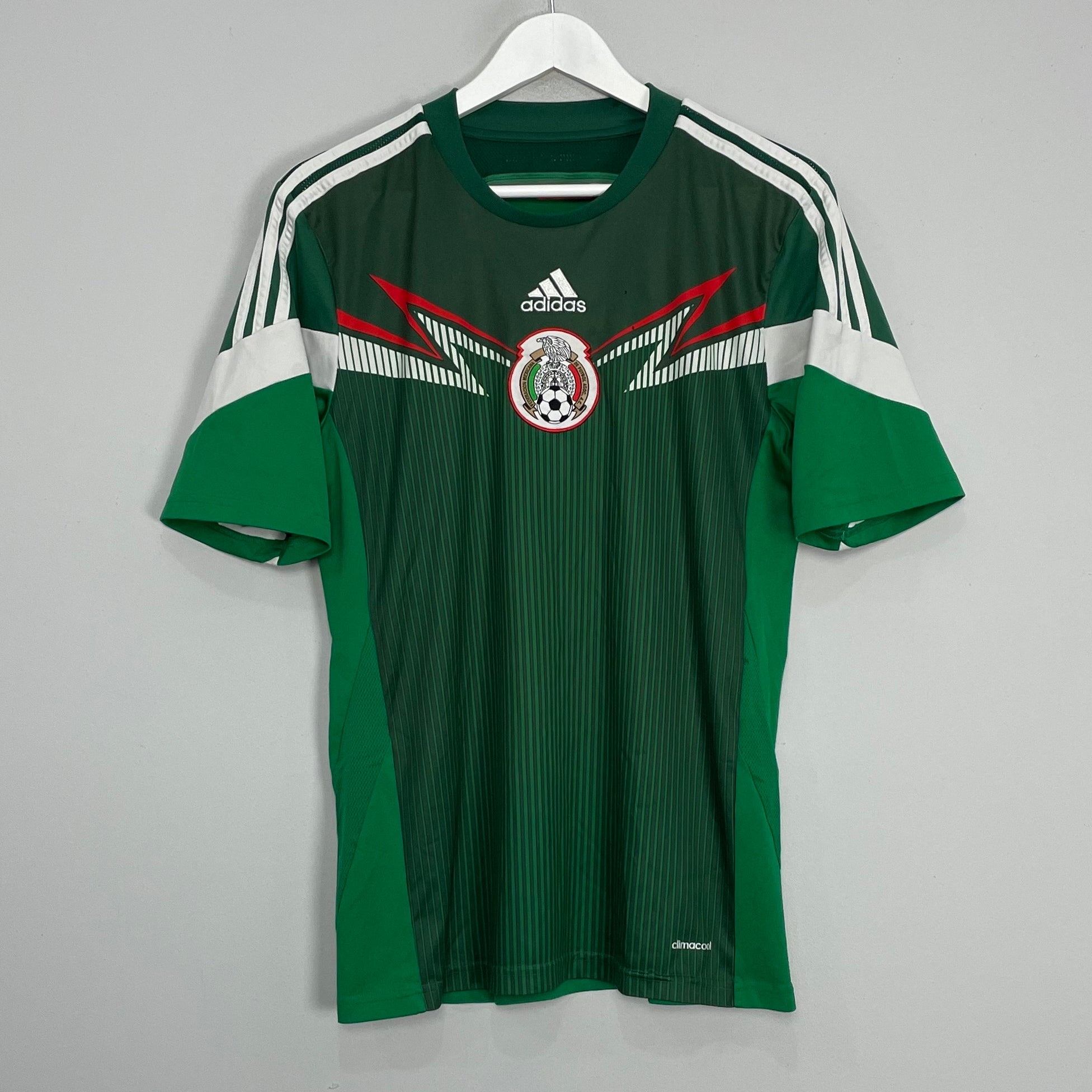 Shop 2014/15 MEXICO HOME SHIRT (M) ADIDAS, classic football shirts, vintage football shirts & retro soccer jerseys at Cult Kits