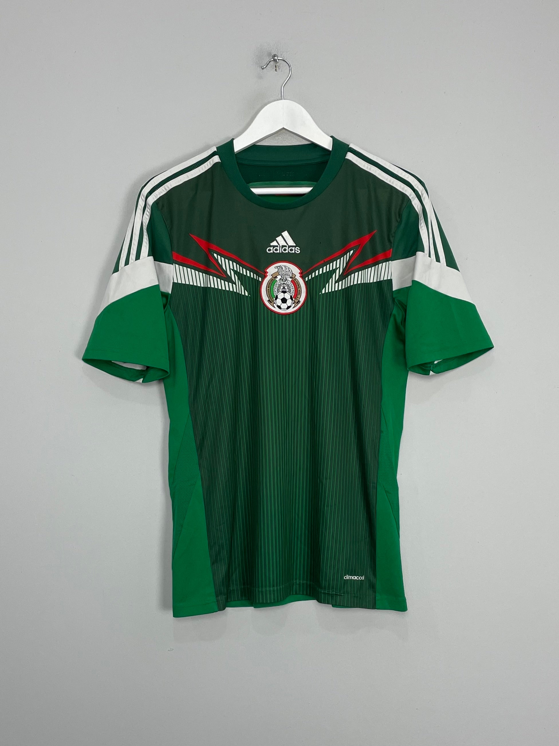 Shop 2014/15 MEXICO HOME SHIRT (M) ADIDAS, classic football shirts, vintage football shirts & retro soccer jerseys at Cult Kits