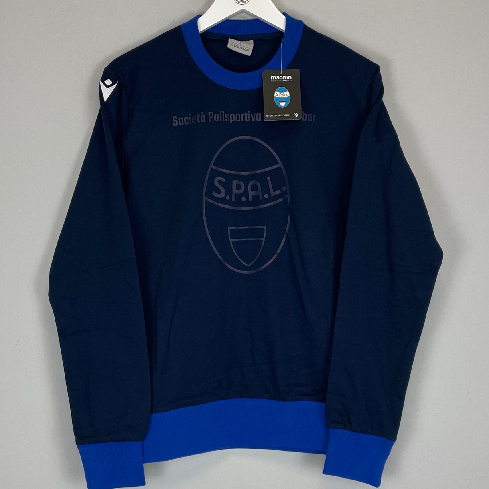 Shop 2019/20 SPAL *BNWT* JUMPER (L) MACRON, classic football shirts, vintage football shirts & retro soccer jerseys at Cult Kits