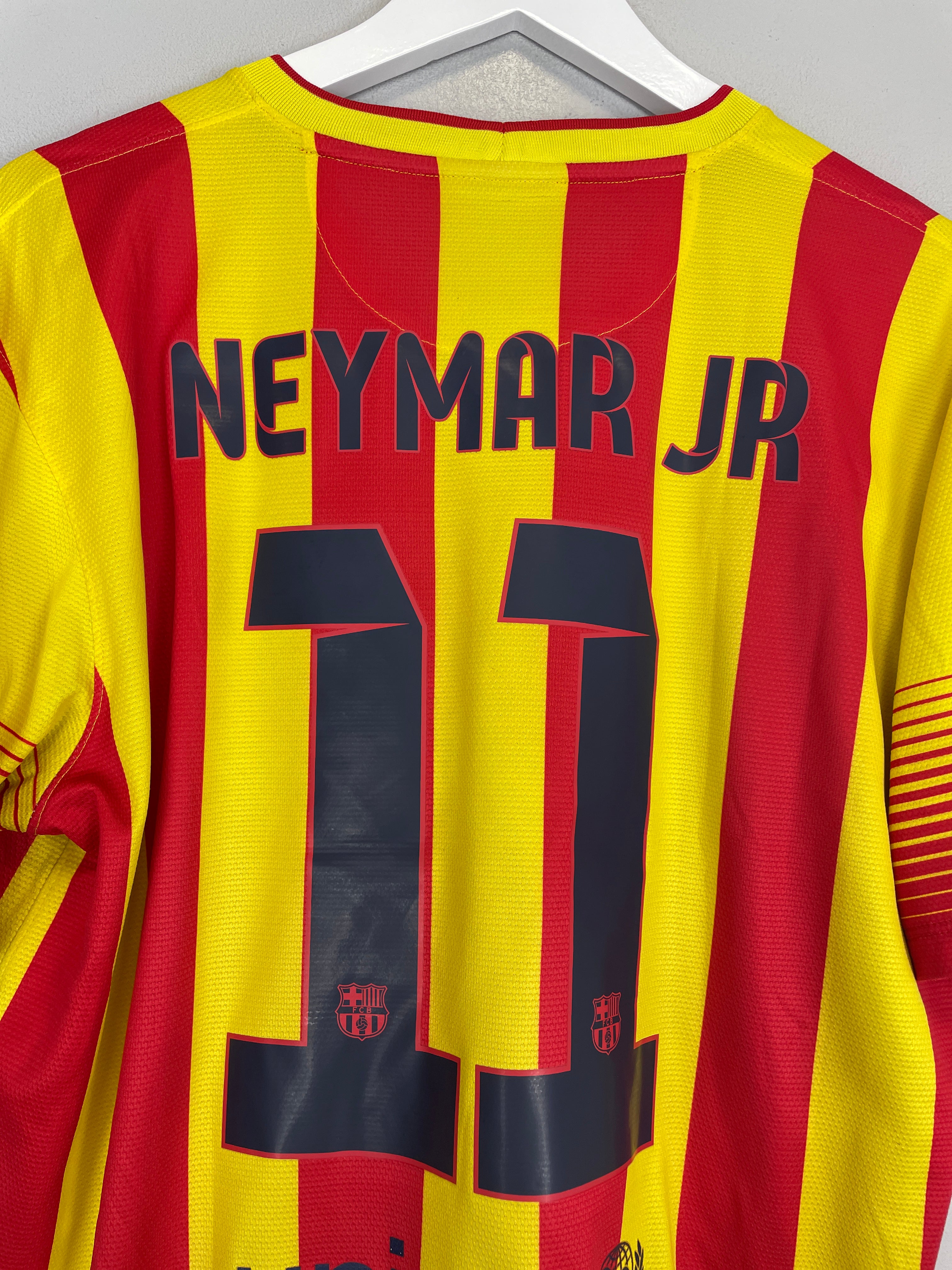 Shop 2013/15 BARCELONA NEYMAR JR #11 AWAY SHIRT (L) NIKE, classic football shirts, vintage football shirts & retro soccer jerseys at Cult Kits