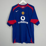 Shop 2005/06 MANCHESTER UNITED RONALDO #7 AWAY SHIRT (XL) NIKE, classic football shirts, vintage football shirts & retro soccer jerseys at Cult Kits
