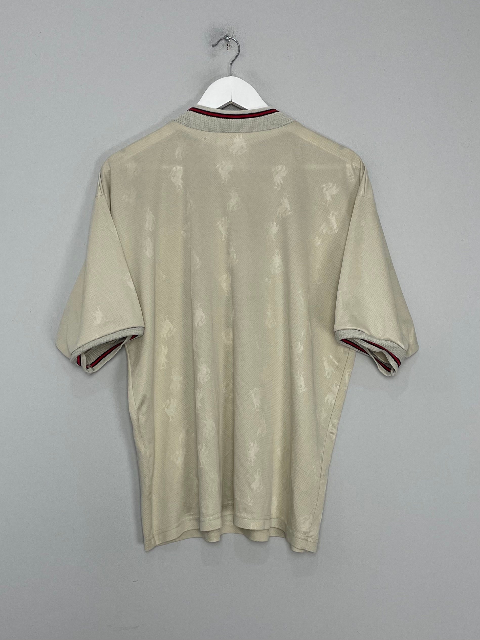 Shop 1996/97 LIVERPOOL AWAY SHIRT (L) REEBOK, classic football shirts, vintage football shirts & retro soccer jerseys at Cult Kits