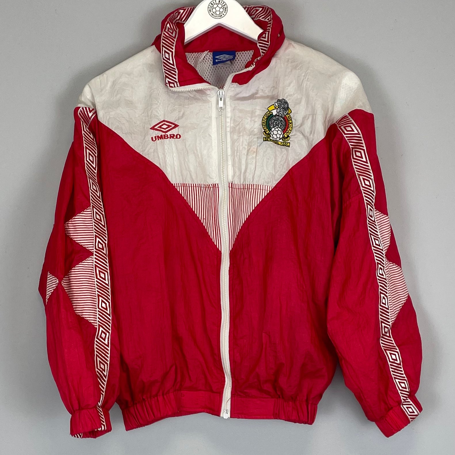 Shop 1995/96 NECAXA TRACK JACKET (S) UMBRO, classic football shirts, vintage football shirts & retro soccer jerseys at Cult Kits