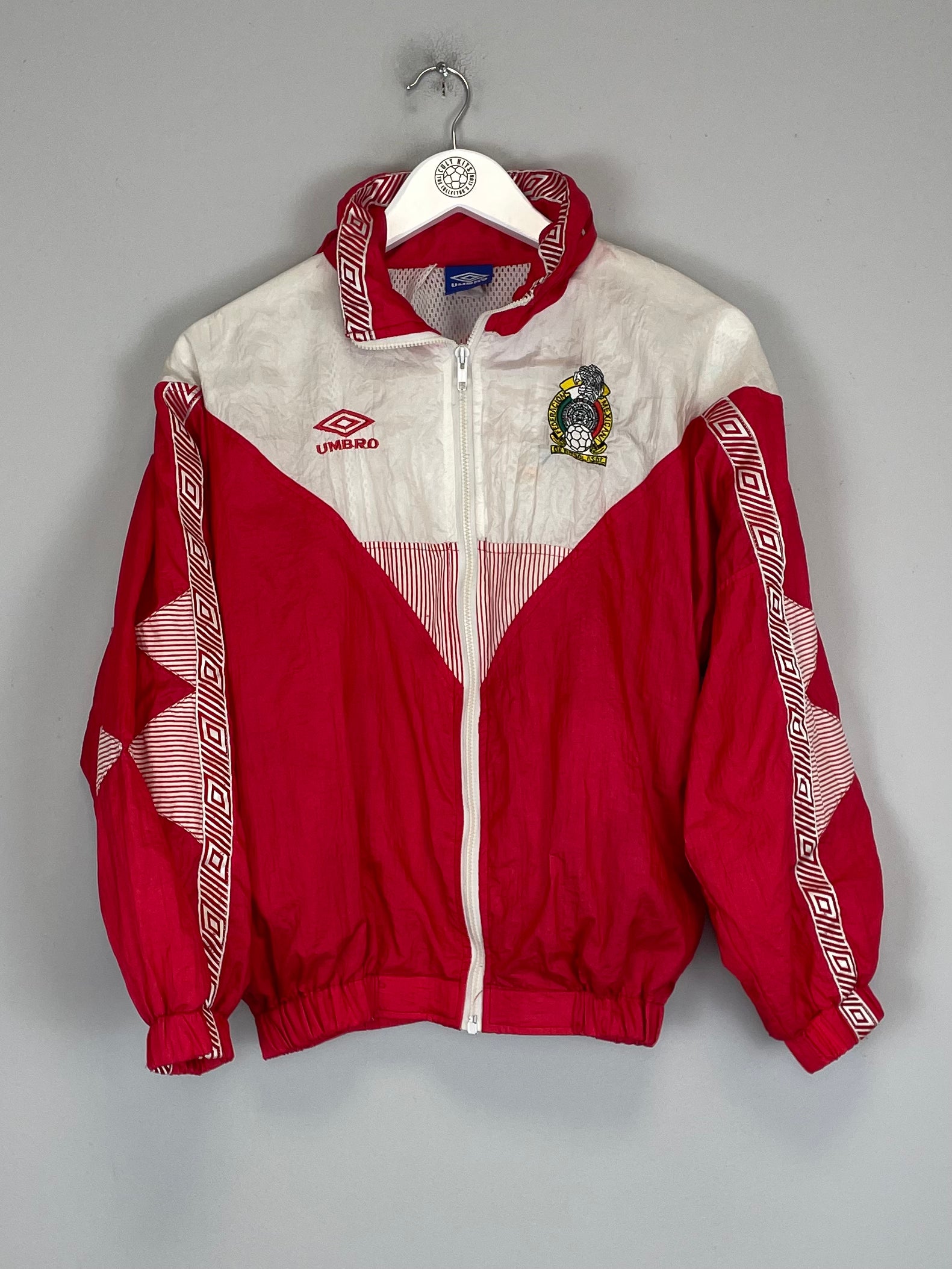 Shop 1995/96 NECAXA TRACK JACKET (S) UMBRO, classic football shirts, vintage football shirts & retro soccer jerseys at Cult Kits