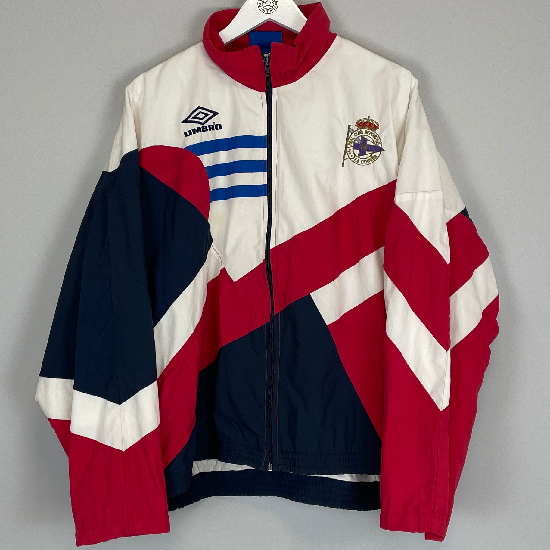 Shop 1993/94 DEPORTIVO LA CORUNA TRACK JACKET (XL) UMBRO, classic football shirts, vintage football shirts & retro soccer jerseys at Cult Kits