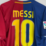 Shop 2008/09 BARCELONA MESSI #10 HOME SHIRT (L) NIKE, classic football shirts, vintage football shirts & retro soccer jerseys at Cult Kits
