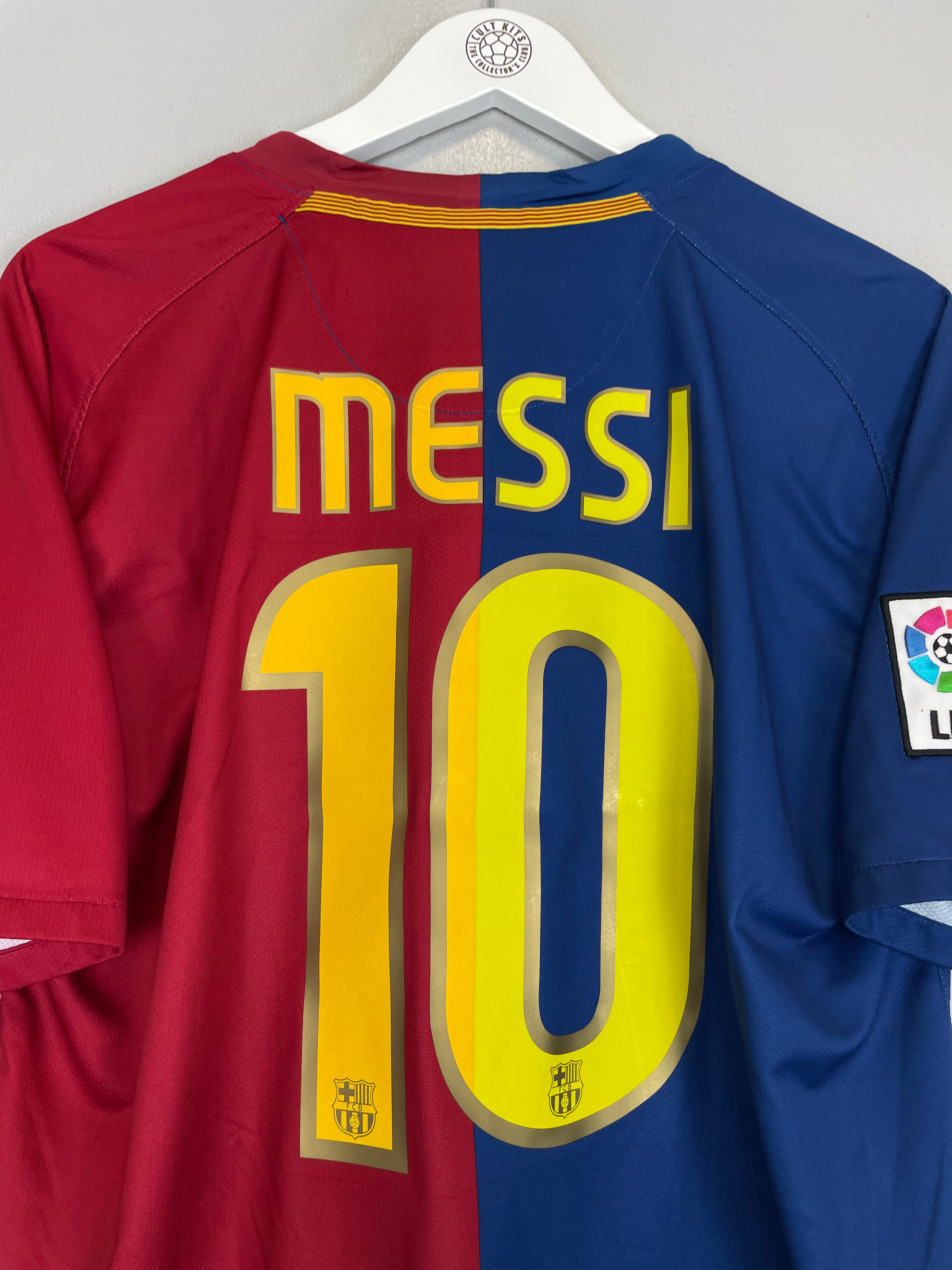 Shop 2008/09 BARCELONA MESSI #10 HOME SHIRT (L) NIKE, classic football shirts, vintage football shirts & retro soccer jerseys at Cult Kits