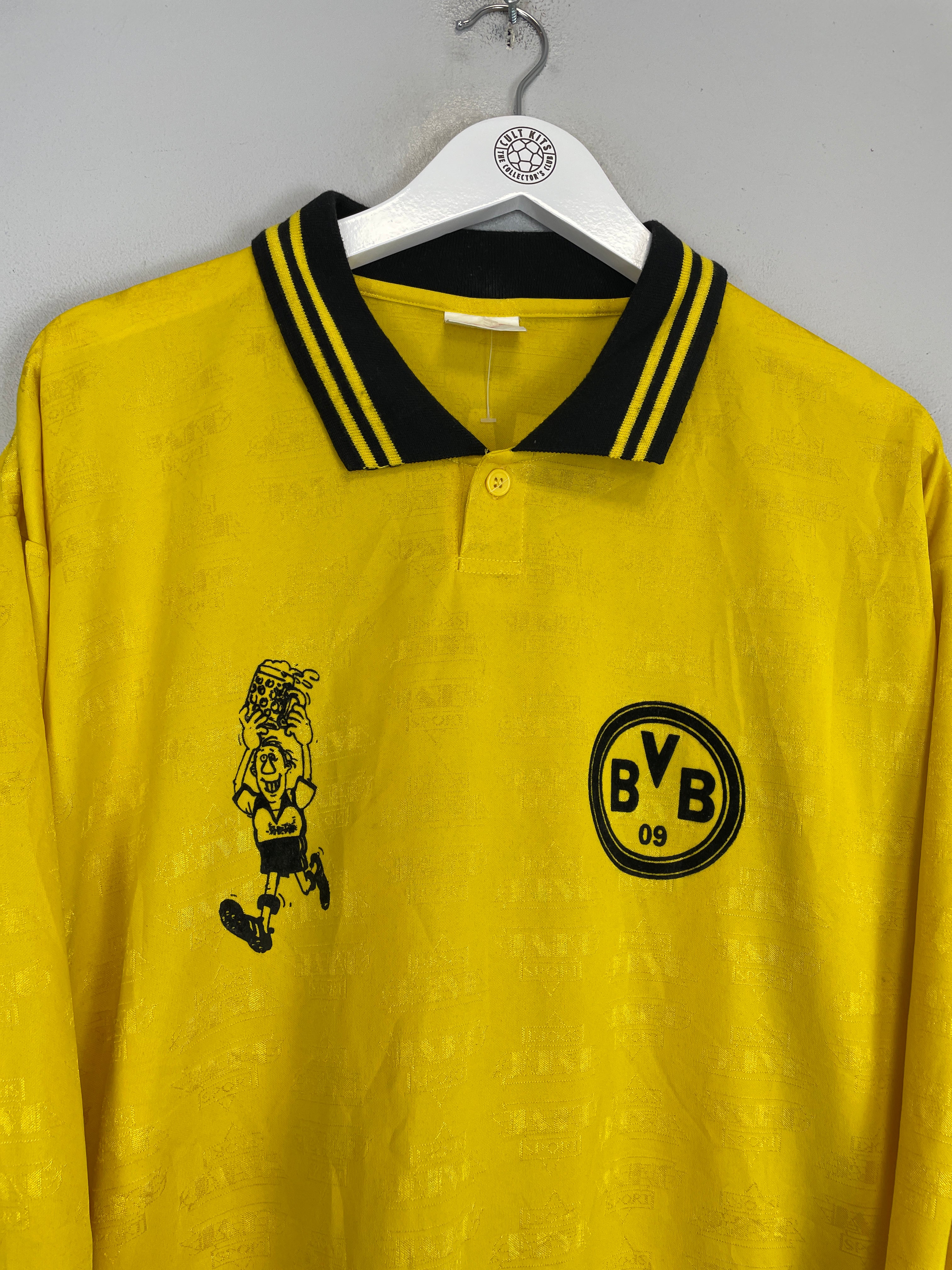 Shop 1997/98 DORTMUND FAN CLUB L/S SHIRT (XL) JAKO SPORT, classic football shirts, vintage football shirts & retro soccer jerseys at Cult Kits