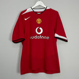 2004/06 MANCHESTER UNITED RONALDO #7 HOME SHIRT (XL) NIKE